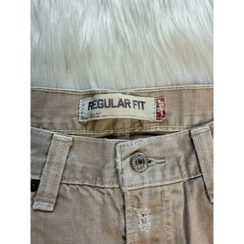 Levi’s 505 Tan Denim Regular Fit Cut Offs